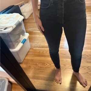 Agolde grey/black Nico High-Waisted Jeans